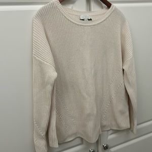 Lace up back sweater